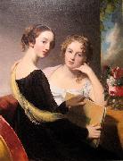 Thomas Sully Portrait of the Misses Mary and Emily McEuen oil painting on canvas